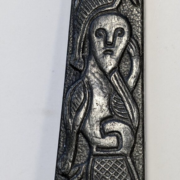 Norway Artist David Anderson Salad Fork Spoon Cast Pewter Oseberg Ship inspired - Picture 5 of 13